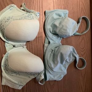 VS blue bra set (2) 38DD
